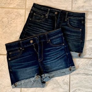 American Eagle Denim High-Waisted Short Shorts